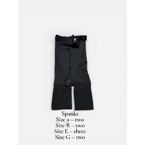 SPANX High Waist Thigh Shaper Size E  Black